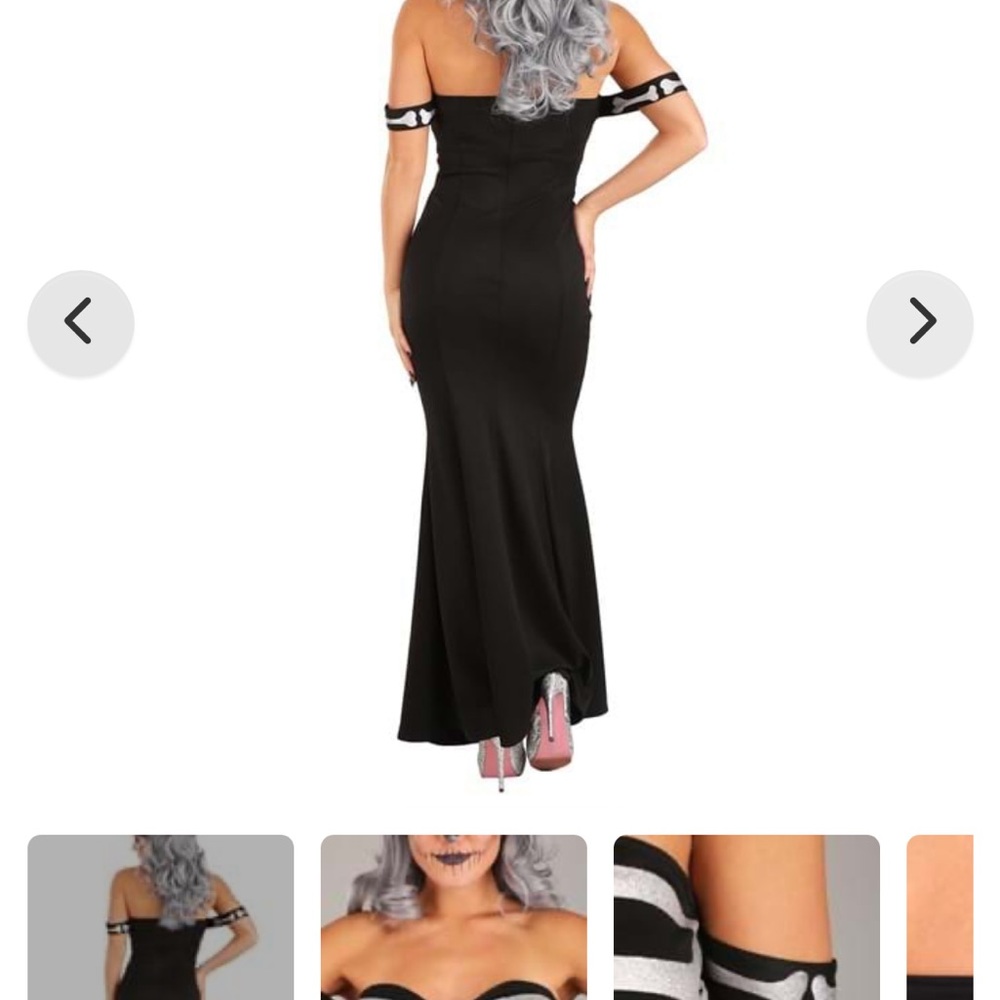 Skeleton Off-Shoulder Maxi Dress - Picture 2 of 11